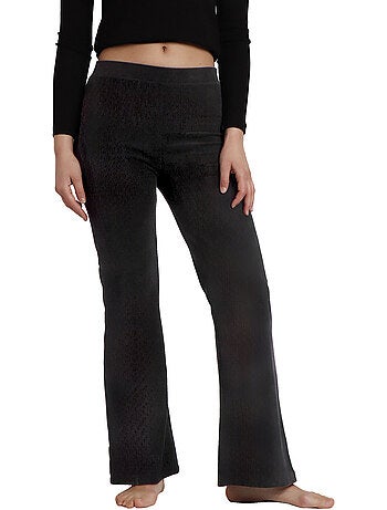 ADMAS Pantalón Elástico Largo Campana Corduroy para Mujer