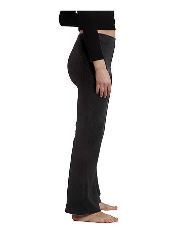 ADMAS Pantalón Elástico Largo Campana Corduroy para Mujer