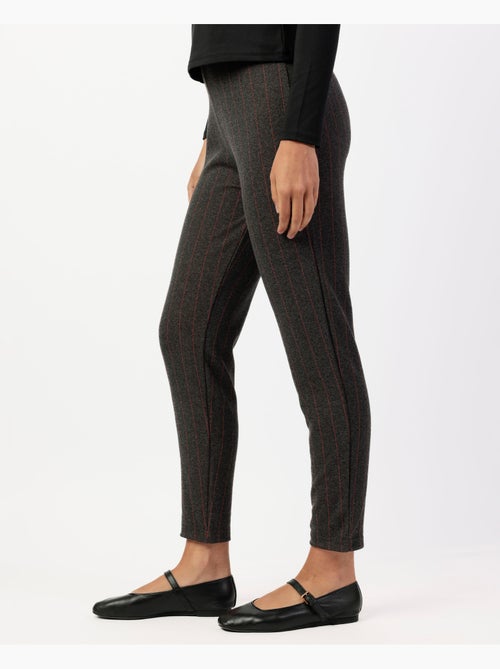 ADMAS Pantalón Elástico Largo Diplomático Rayas para Mujer - Kiabi