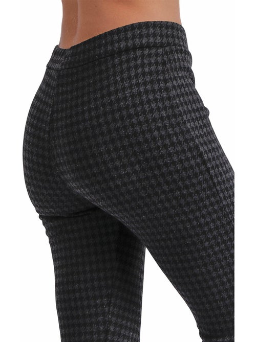 ADMAS Pantalón Elástico Largo Pata de Gallo para Mujer - Kiabi