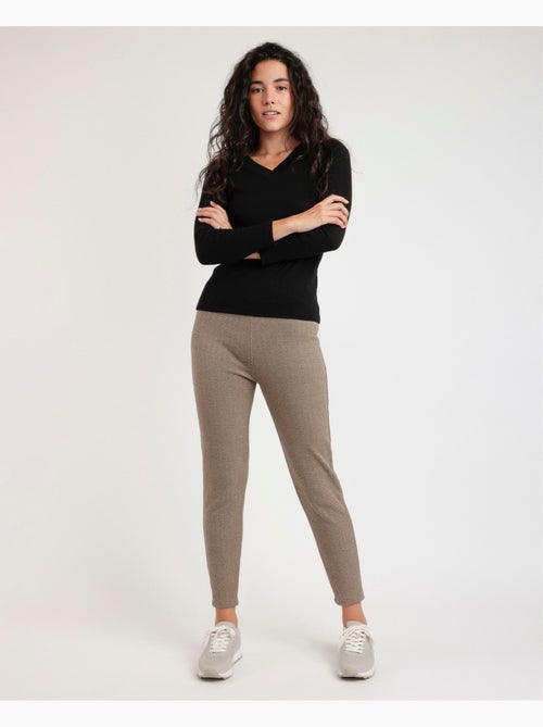 ADMAS Pantalón Elástico Largo Spiga para Mujer - Kiabi