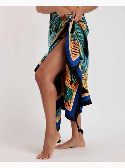 ADMAS Pareo Hojas Amarillas para Mujer - Kiabi ADMAS Pareo Hojas Amarillas para Mujer - Kiabi