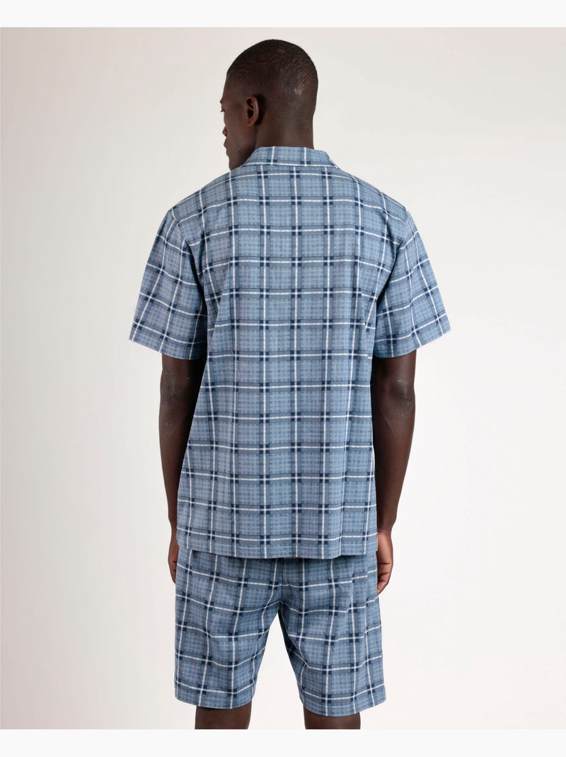 ADMAS Pijama Abierto Manga Corta Important Discover Bicycle para Hombre Azul - Kiabi