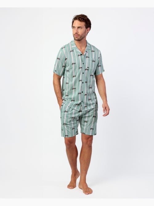 ADMAS Pijama Abierto Manga Corta Kings Of The Road para Hombre - Kiabi