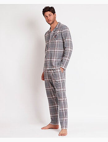 ADMAS Pijama Abierto Manga Larga Boston para Hombre