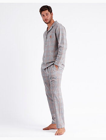 ADMAS Pijama Abierto Manga Larga Bulldog para Hombre