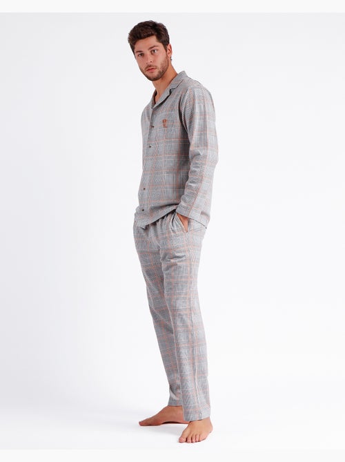 ADMAS Pijama Abierto Manga Larga Bulldog para Hombre - Kiabi