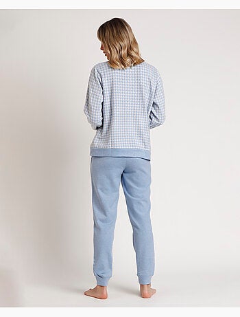 ADMAS Pijama Abierto Manga Larga Punto Milano Dream para Mujer