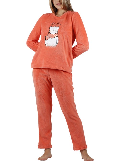 ADMAS Pijama Calentito Manga Larga Hello Winter para Mujer - Kiabi