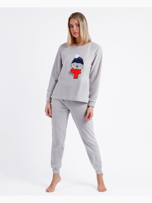 ADMAS Pijama Calentito Manga Larga Morning Mouse para Mujer - Kiabi ADMAS Pijama Calentito Manga Larga Morning Mouse para Mujer - Kiabi