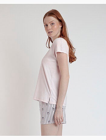 ADMAS Pijama Manga Caída Beach Life para Mujer