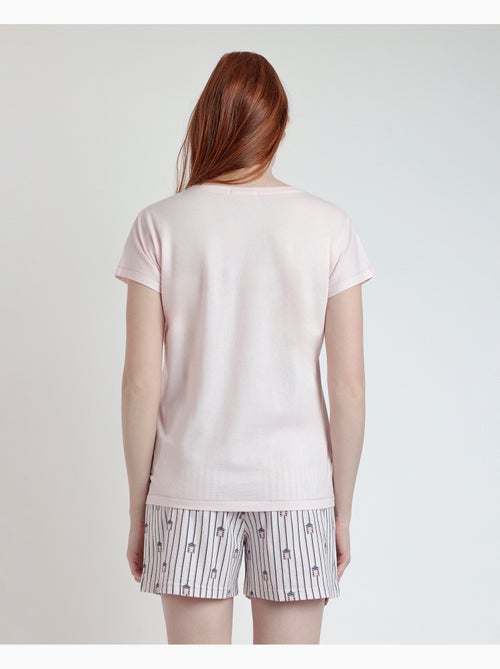 ADMAS Pijama Manga Caída Beach Life para Mujer - Kiabi ADMAS Pijama Manga Caída Beach Life para Mujer - Kiabi