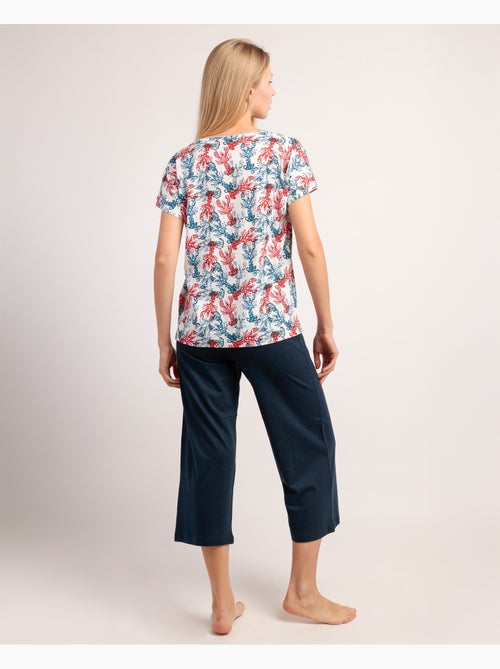 ADMAS Pijama Manga Caída Vitamin Sea para Mujer - Kiabi