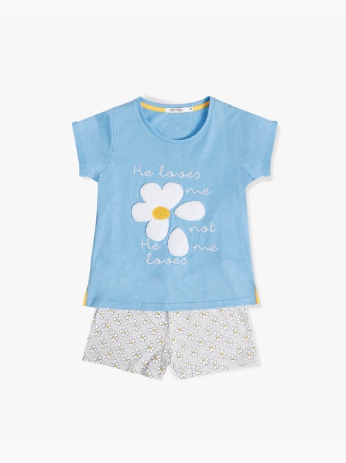 ADMAS Pijama Manga Corta Be Yourself para Niña - Kiabi ADMAS Pijama Manga Corta Be Yourself para Niña - Kiabi