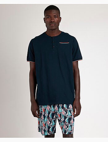 ADMAS Pijama Manga Corta Boat Race para Hombre
