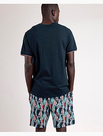ADMAS Pijama Manga Corta Boat Race para Hombre