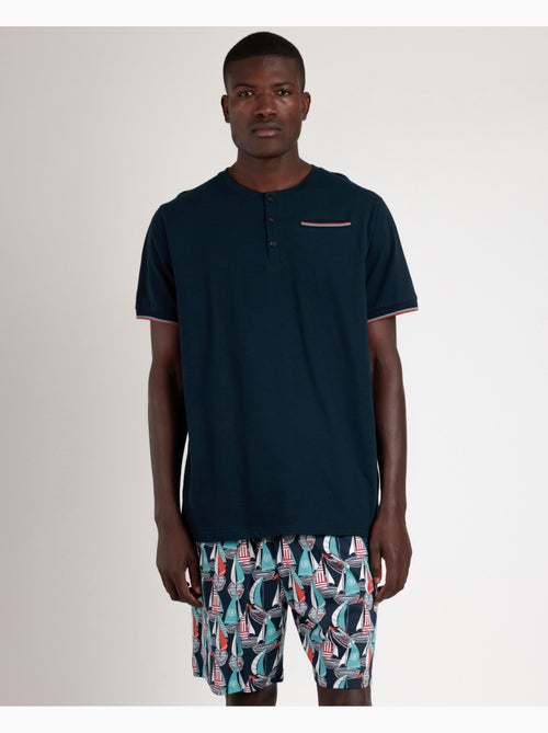ADMAS Pijama Manga Corta Boat Race para Hombre - Kiabi ADMAS Pijama Manga Corta Boat Race para Hombre - Kiabi