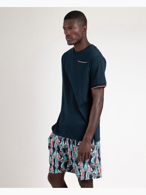 ADMAS Pijama Manga Corta Boat Race para Hombre - Kiabi ADMAS Pijama Manga Corta Boat Race para Hombre - Kiabi