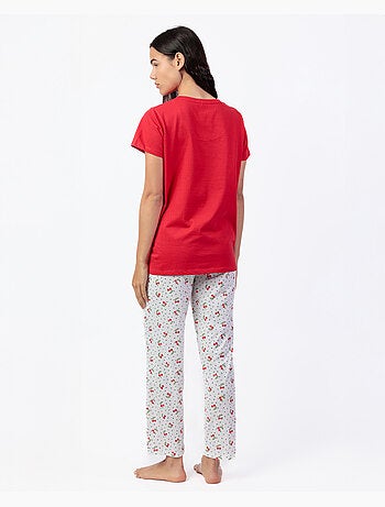 ADMAS Pijama Manga Corta Cherries para Mujer