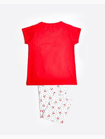 ADMAS Pijama Manga Corta Cherries para Niña