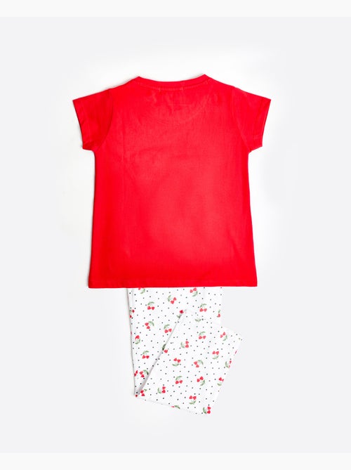 ADMAS Pijama Manga Corta Cherries para Niña - Kiabi ADMAS Pijama Manga Corta Cherries para Niña - Kiabi