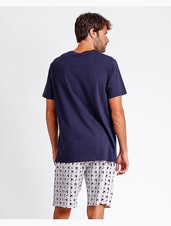 ADMAS Pijama Manga Corta Cute Teddy para Hombre