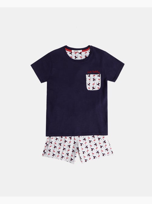 ADMAS Pijama Manga Corta Cute Teddy para Niño - Kiabi ADMAS Pijama Manga Corta Cute Teddy para Niño - Kiabi