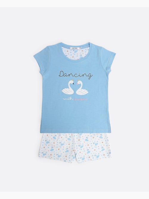 ADMAS Pijama Manga Corta Dancing With Swans para Niña - Kiabi ADMAS Pijama Manga Corta Dancing With Swans para Niña - Kiabi