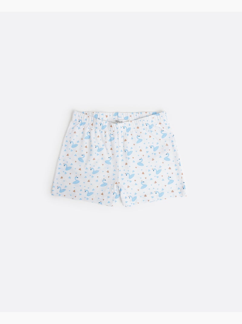 ADMAS Pijama Manga Corta Dancing With Swans para Niña Azul - Kiabi