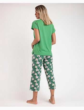 ADMAS Pijama Manga Corta Flowers In The Sun para Mujer