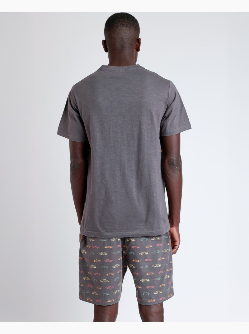 ADMAS Pijama Manga Corta Generals para Hombre Gris - Kiabi
