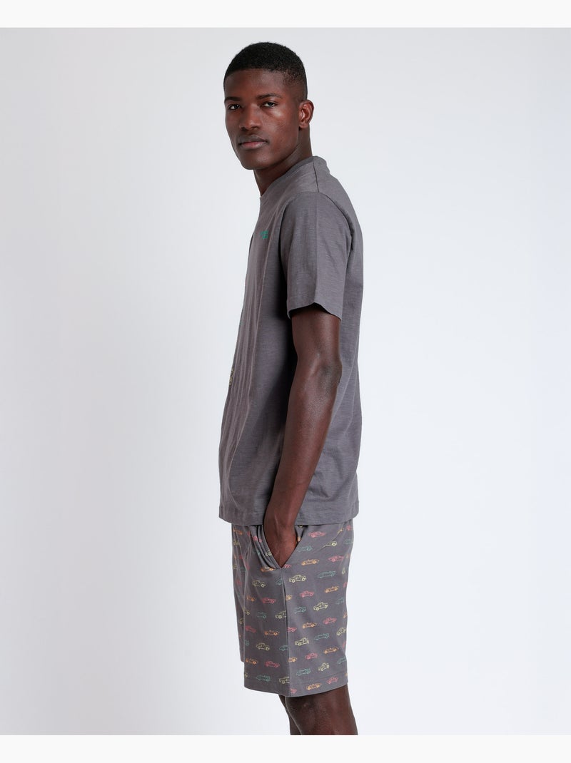 ADMAS Pijama Manga Corta Generals para Hombre Gris - Kiabi