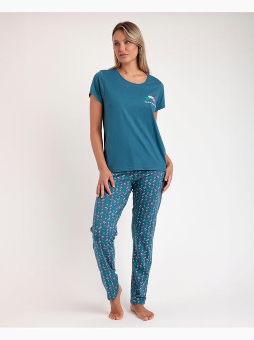 ADMAS Pijama Manga Corta Have A Good Day para Mujer - Kiabi ADMAS Pijama Manga Corta Have A Good Day para Mujer - Kiabi