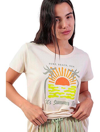 ADMAS Pijama Manga Corta It S Summer Time para Mujer