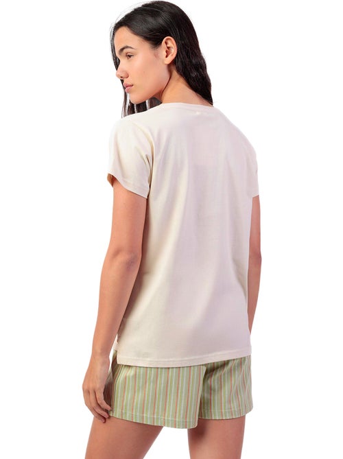 ADMAS Pijama Manga Corta It S Summer Time para Mujer - Kiabi ADMAS Pijama Manga Corta It S Summer Time para Mujer - Kiabi