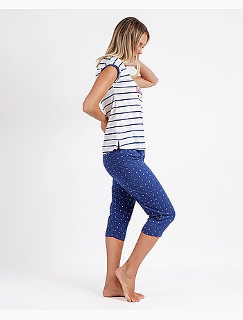ADMAS Pijama Manga Corta Life Is Beautiful para Mujer