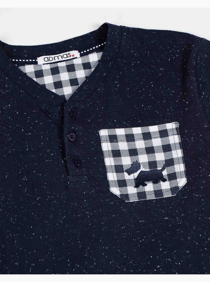 ADMAS Pijama Manga Corta Lou Lou para Niño Azul marino - Kiabi