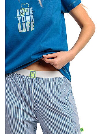 ADMAS Pijama Manga Corta Love Your Life para Mujer