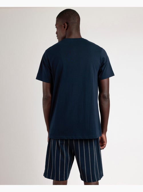 ADMAS Pijama Manga Corta Navy Collection para Hombre - Kiabi ADMAS Pijama Manga Corta Navy Collection para Hombre - Kiabi