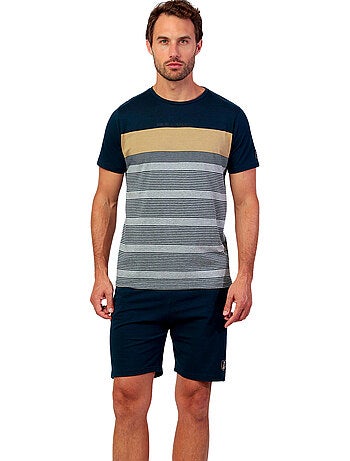 ADMAS Pijama Manga Corta Rayas Sublime Experiences para Hombre