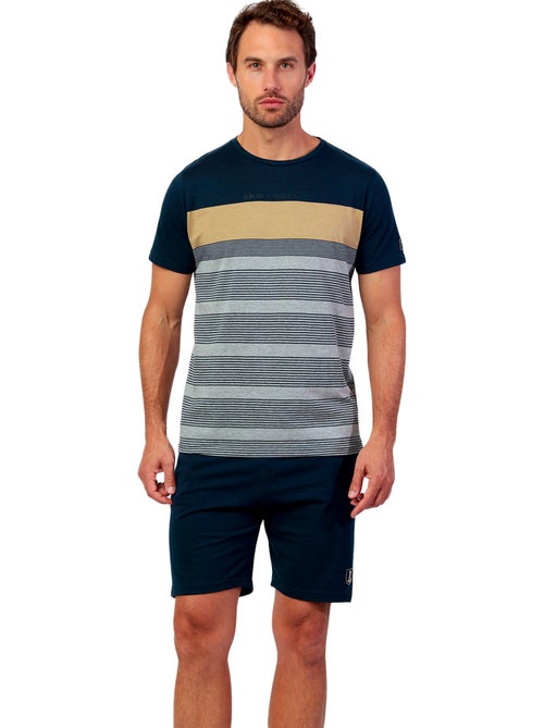 ADMAS Pijama Manga Corta Rayas Sublime Experiences para Hombre - Kiabi