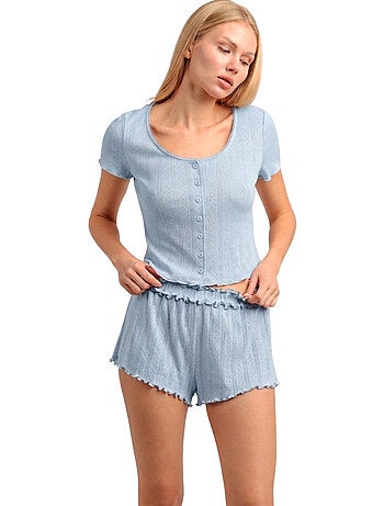 ADMAS Pijama Manga Corta Santorini para Mujer