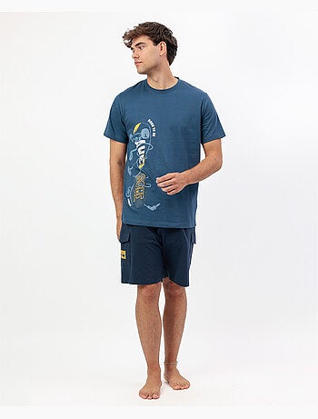 ADMAS Pijama Manga Corta Skate para Hombre