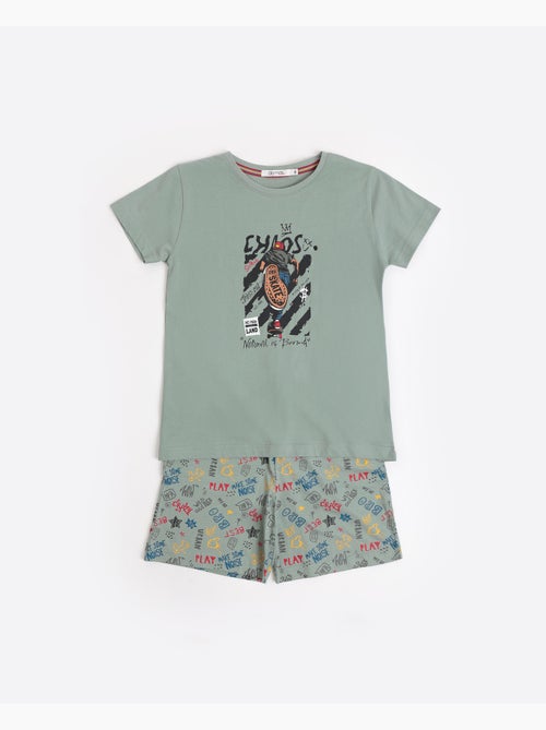 ADMAS Pijama Manga Corta Skate para Niño - Kiabi ADMAS Pijama Manga Corta Skate para Niño - Kiabi