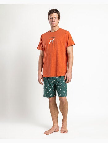 ADMAS Pijama Manga Corta Stay Positive para Hombre