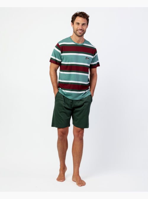ADMAS Pijama Manga Corta Stripes Kings Of The Road para Hombre - Kiabi ADMAS Pijama Manga Corta Stripes Kings Of The Road para Hombre - Kiabi