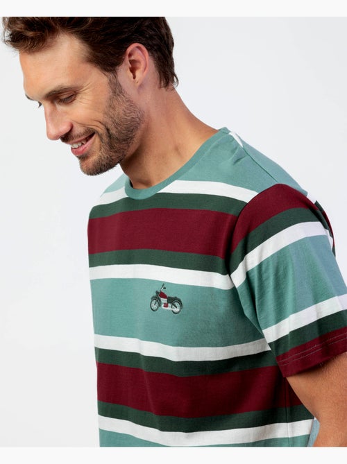 ADMAS Pijama Manga Corta Stripes Kings Of The Road para Hombre - Kiabi ADMAS Pijama Manga Corta Stripes Kings Of The Road para Hombre - Kiabi