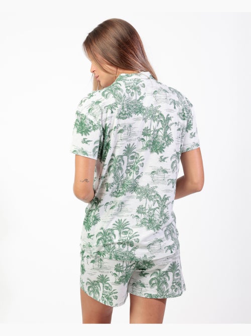 ADMAS Pijama Manga Corta Summer Paradise para Mujer - Kiabi ADMAS Pijama Manga Corta Summer Paradise para Mujer - Kiabi