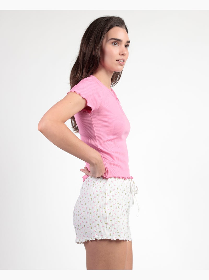 ADMAS Pijama Manga Corta Sweet Lollipop para Mujer Rosa - Kiabi