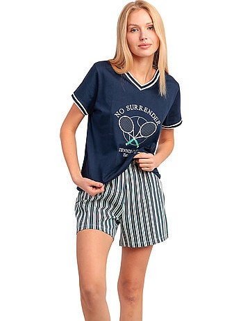 ADMAS Pijama Manga Corta Tennis Club para Mujer